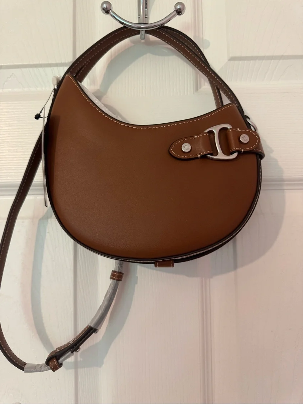 Lauren Ralph Lauren Leather Small Tasha Crossbody Bag